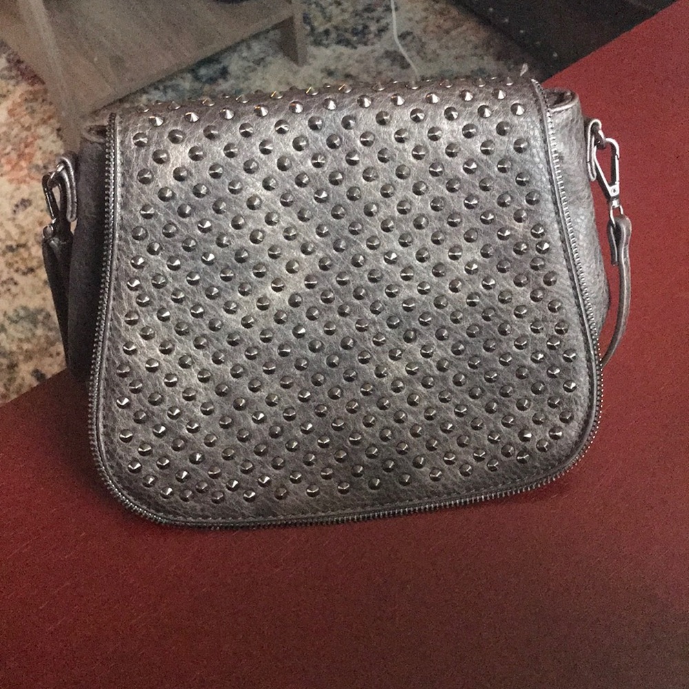 Studded cross body purse